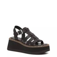 Gracen Platform Fisherman Wedge Sandal Black view