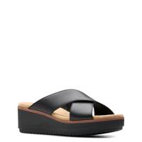 Women's Wrenly Ivy Wedge Sandal BLACK LEATHER view