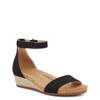 Neriah Wedge Sandal BLACK NUBUCK view