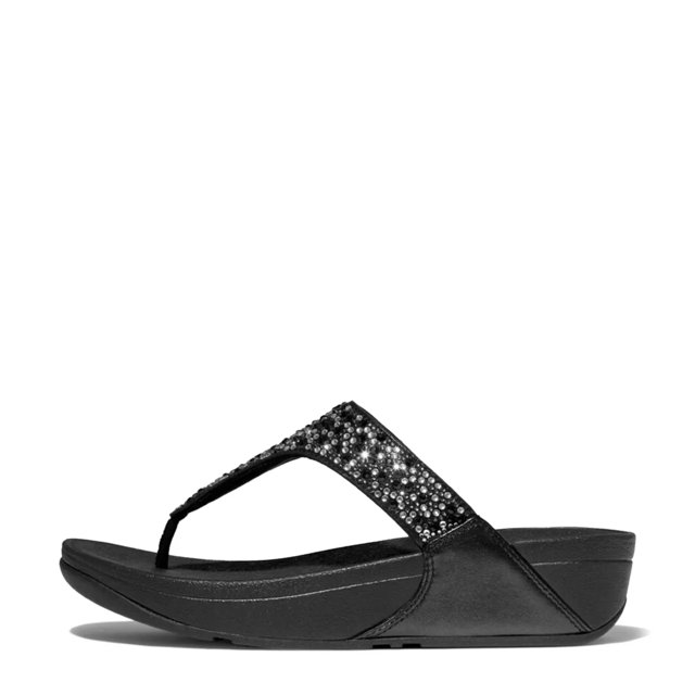Women's Lulu Crystal-Mix Toe-Post Sandal