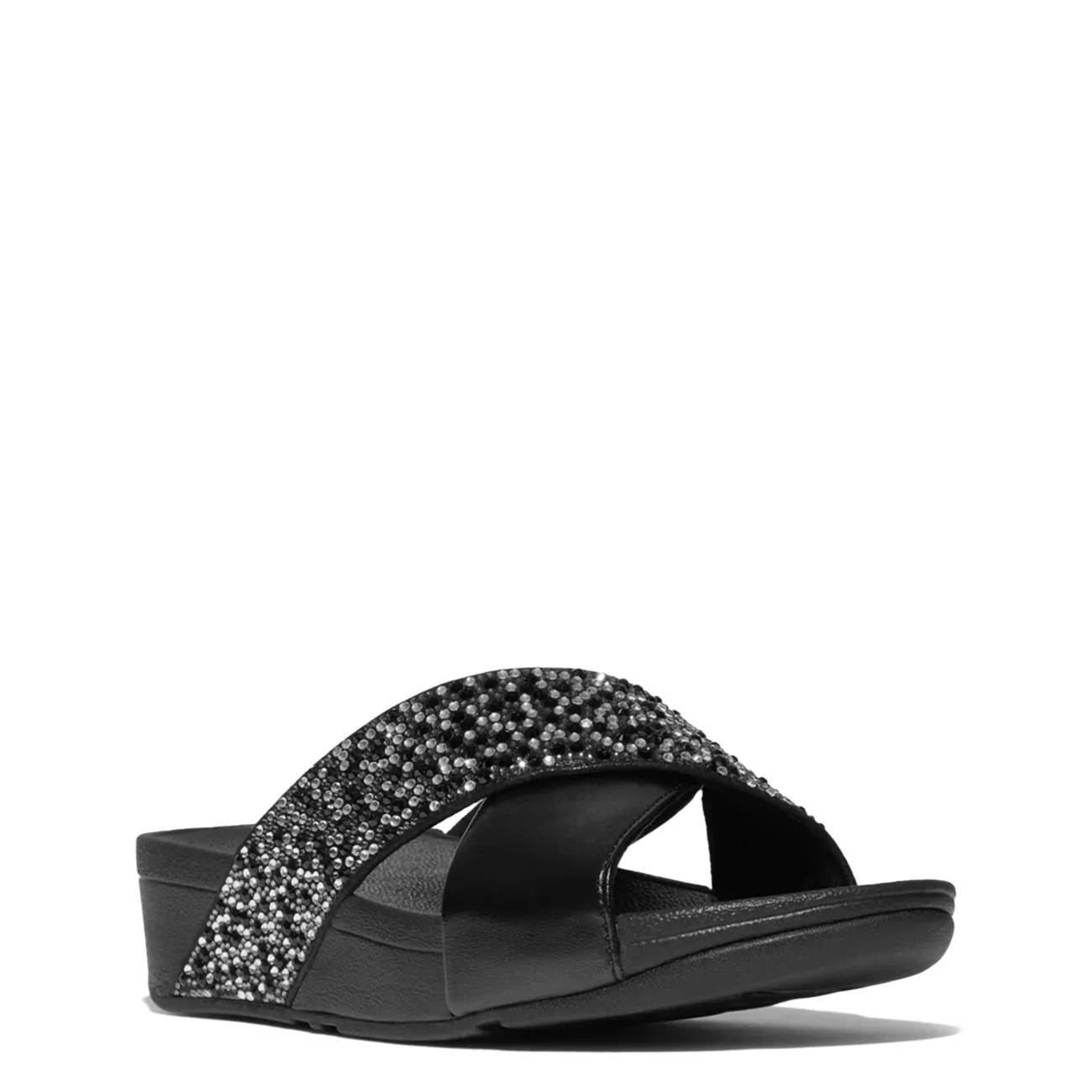 FitFlop Lulu Crystal-Mix Sandale à glissières métalliques pour femme