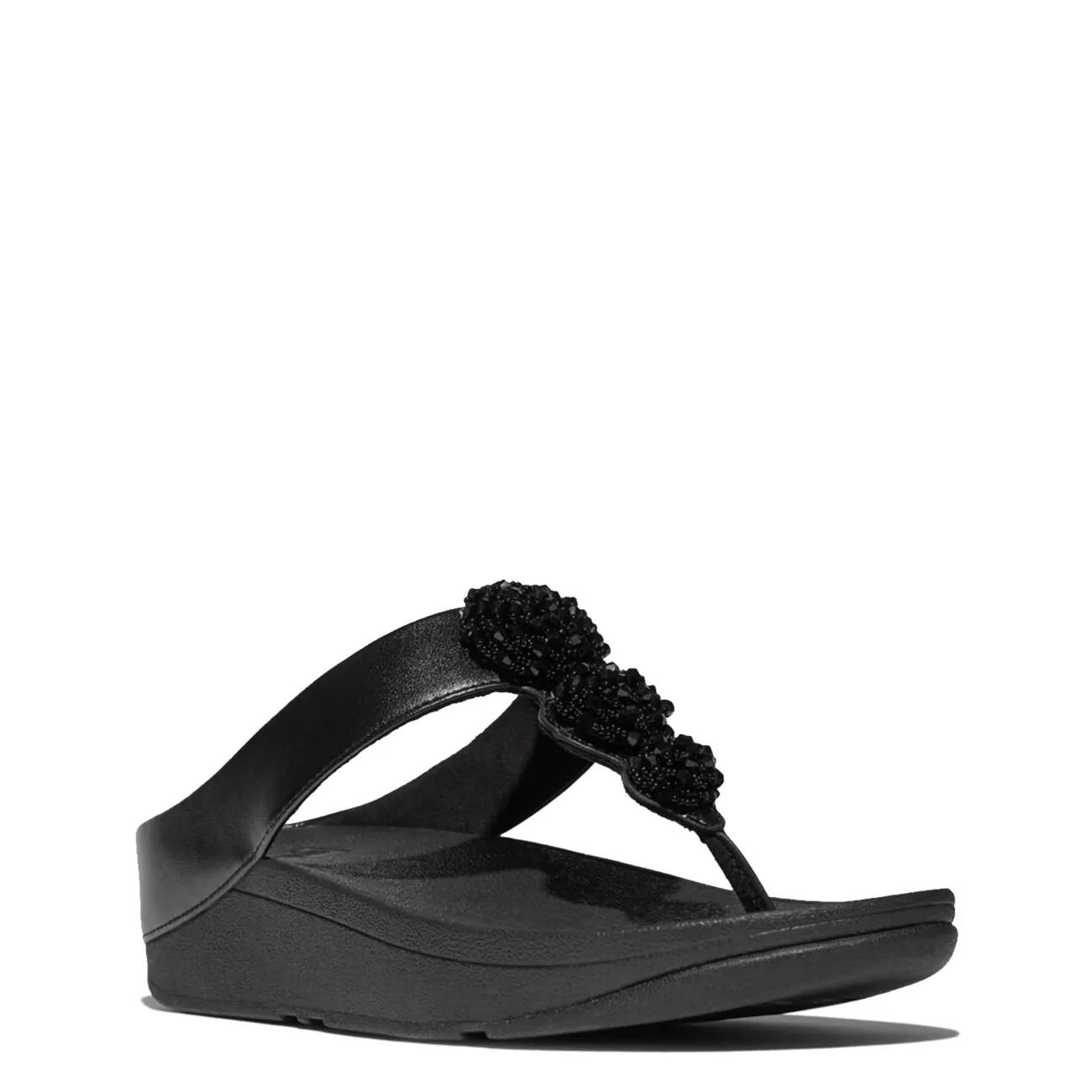 FitFlop Women's Fino Beaded-Button Toe-Post Sandal