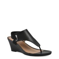 Women's All Dres Wedge Sandal BLACK SMOOTH view