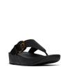 Women's Lulu Toe-Post Sandal ALL BLACK view