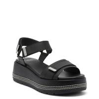 Women's Sunpeak Platform Y-Strap Sandal BLACK LEATHER view