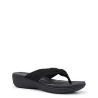 Women's Breeze Rae Wedge Sandal BLACK SYN 1 view