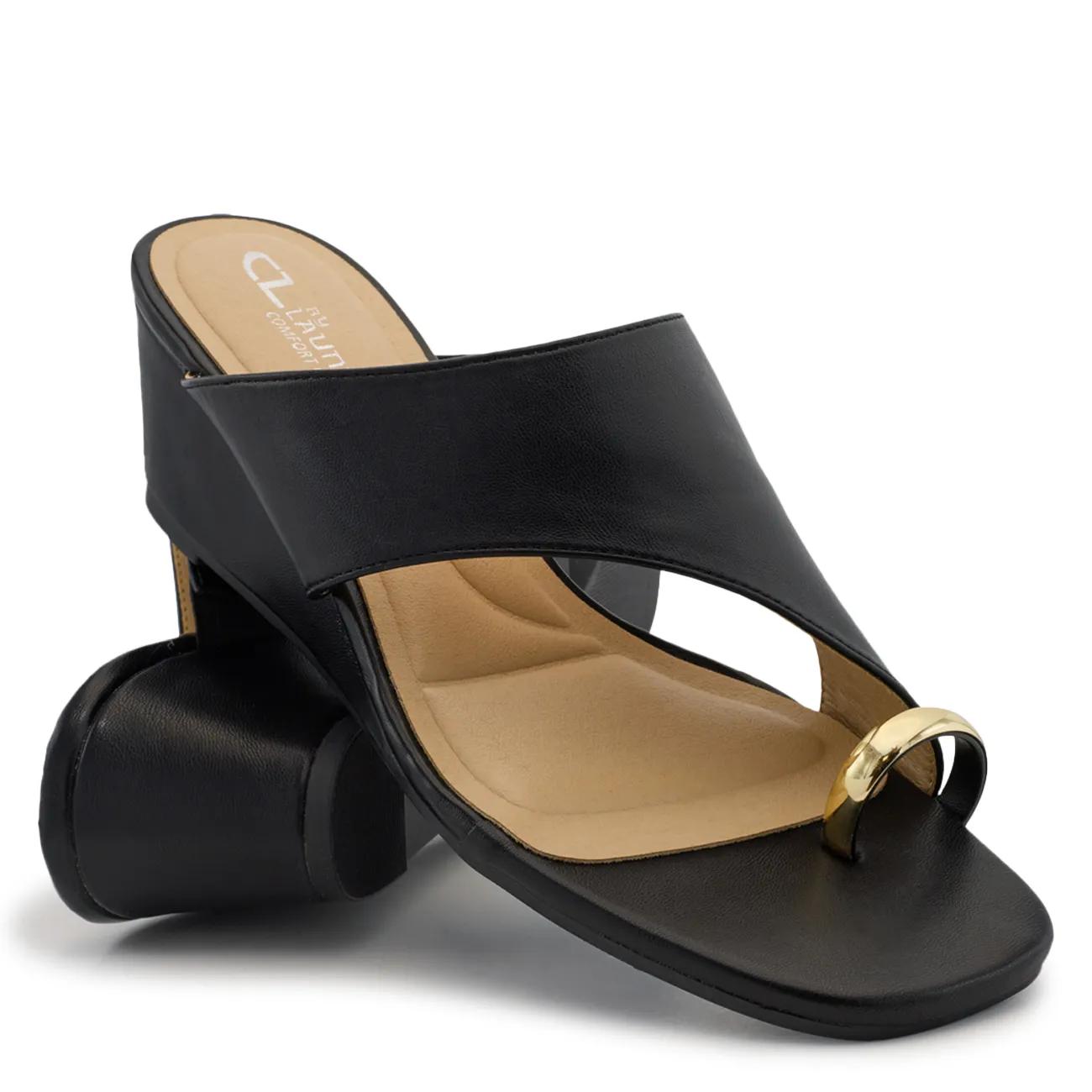 Women's Lovely Time Toe Thong Jewel Ring Wedge