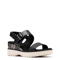 Women's Diaz Rose Wedge Sandal BLACK COMBI LEATHER view