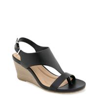 Women's Greatly Thong Wedge Sandal BLACK view