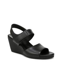 Women's Imani Wedge Sandal BLACK LEATHER view
