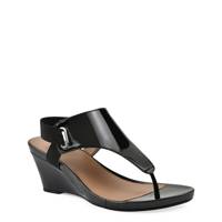 Women's All Dres Wedge Sandal BLACK PATENT view