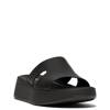 Women's F Mode Wedge Sandal BLACK LEATHER 0 view