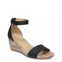 Areda Wedge Sandal Black Wide view