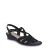 Ravi Stretch Sandal Black Wide view