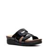 Women's Calenne Holly Wide Width Slip-on Sandal BLACK PATENT WIDE view