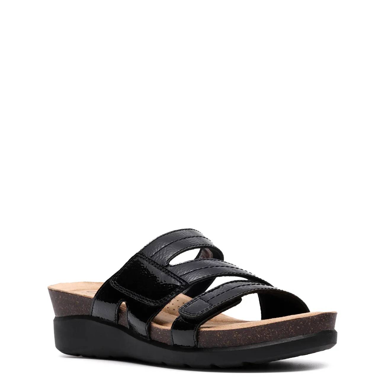 Clarks Women's Calenne Holly Wide Width Slip-on Sandal