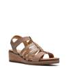 Women's Kacha Step Wedge Sandal TAUPE LEATHER view