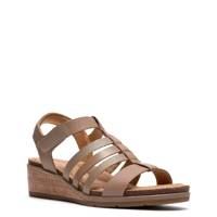 Women's Kacha Step Wedge Sandal TAUPE LEATHER view