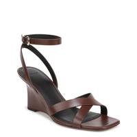 Women's Parma Wedge Sandal DARK BROWN LEATHER view