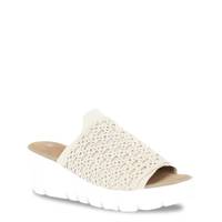 Women's Venti Crochet Sandal NUDE SILVER view