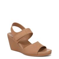 Women's Imani Wedge Sandal COOKIE DOUGH NUBUCK view