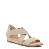 Katen Wedge Wide Width Sandal TAUPE WIDE view