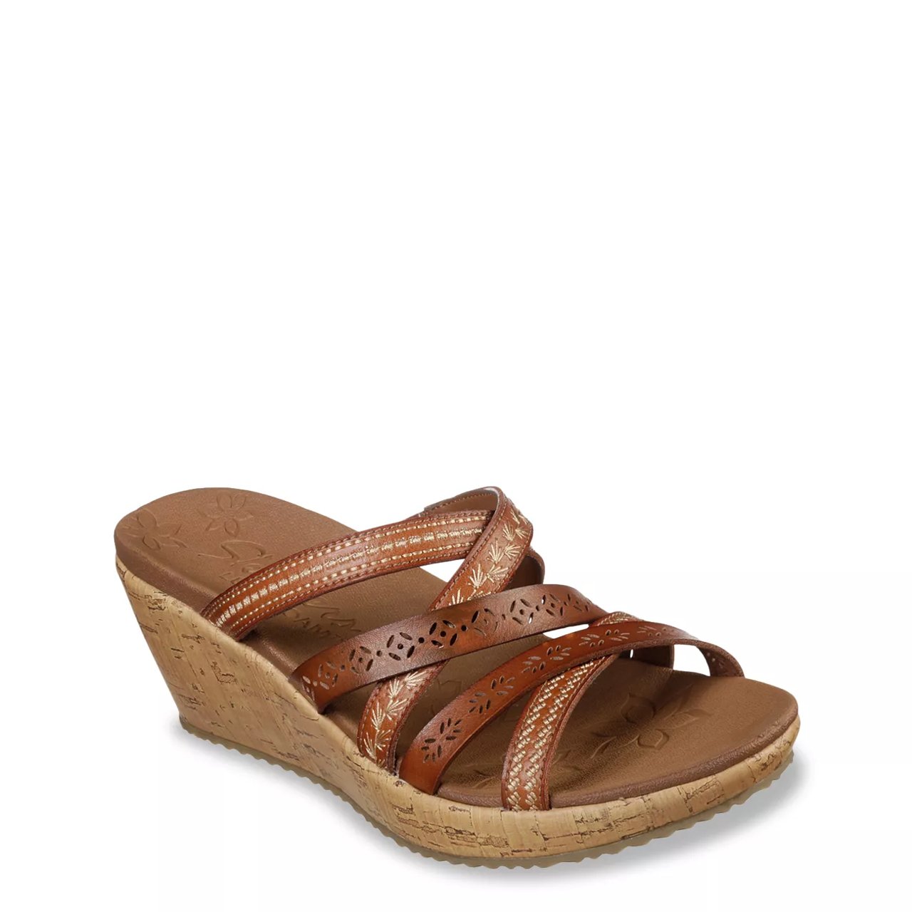 Women's Cali Beverlee Tiger Posse Wide Width Wedge Sandal