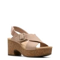 Nerisa West Wide Width Sandal SAND NUBUCK WIDE view