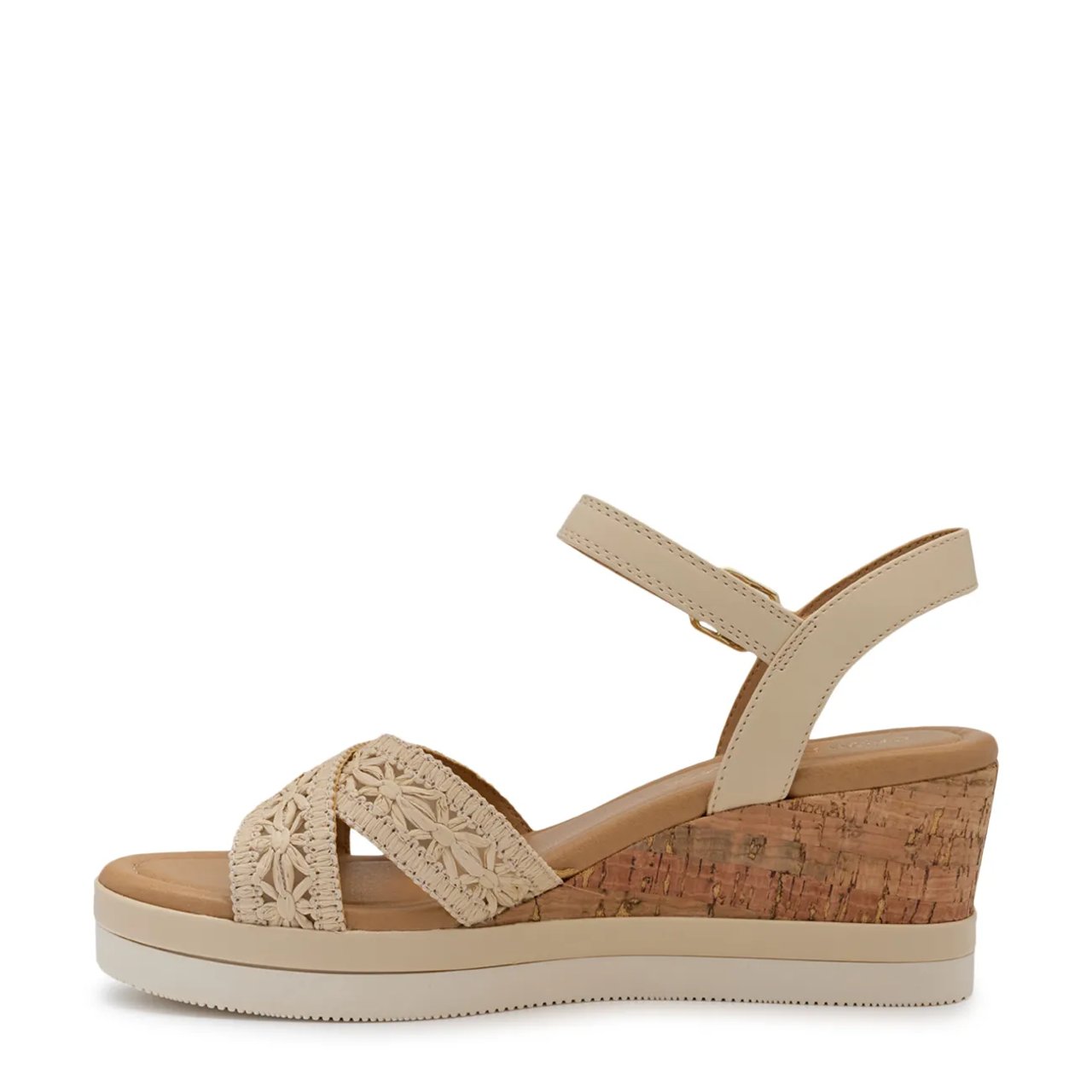 Women's X Band Suede Wedge Sandal