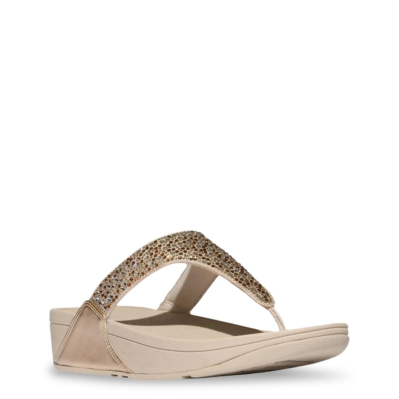 Women's Lulu Crystal Mix Metallic Toe Post Sandal