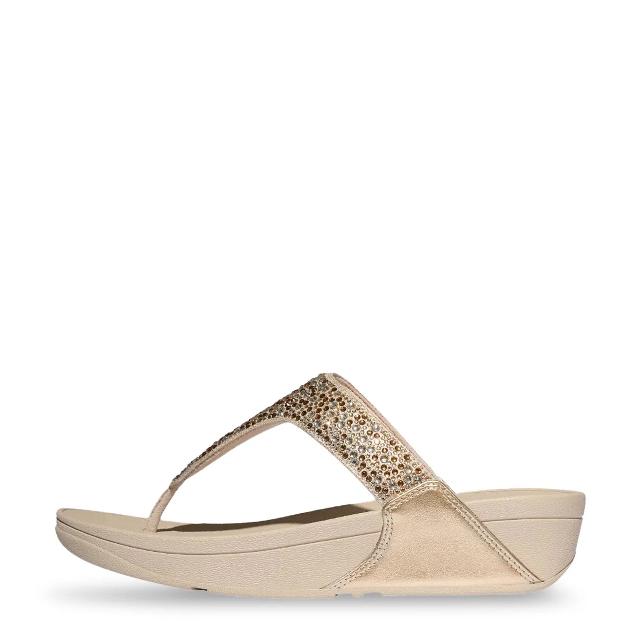 Women's Lulu Crystal Mix Metallic Toe Post Sandal