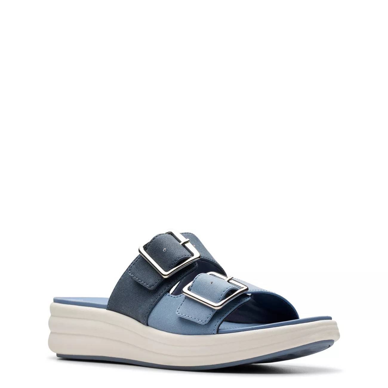 Clarks Women's Drift Buckle Wedge Sandal