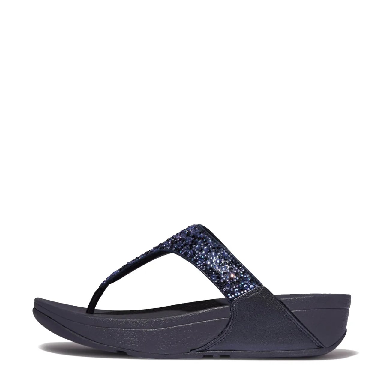 Women's Lulu Crystal-Mix Toe-Post Sandal