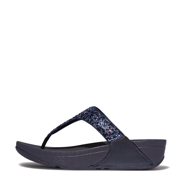 Women's Lulu Crystal-Mix Toe-Post Sandal