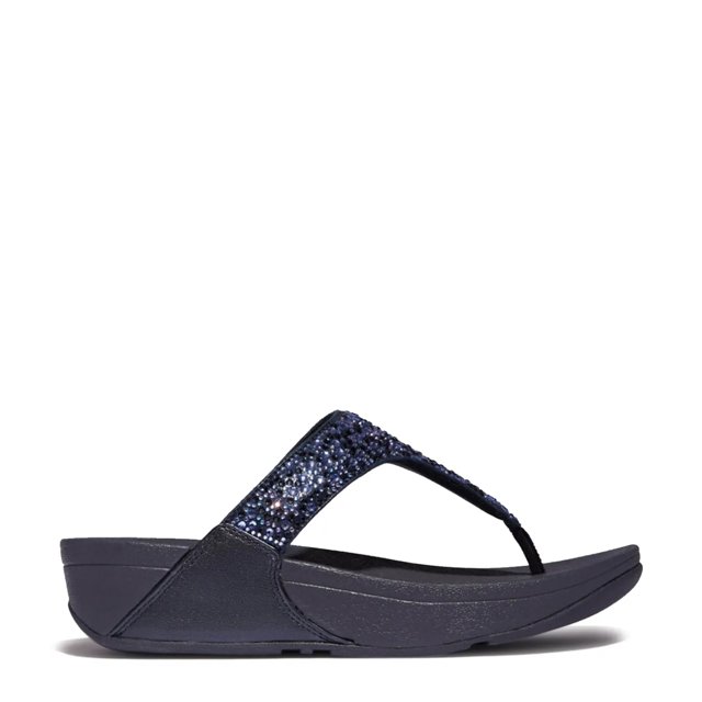 Women's Lulu Crystal-Mix Toe-Post Sandal