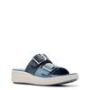 Women's Drift Buckle Wedge Sandal DENIM WIDE view
