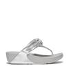 Women's Lulu Padded Knot Toe Post Sandal SILVER METALLIC LEATHER view