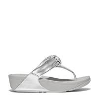 Women's Lulu Padded Knot Toe Post Sandal SILVER METALLIC LEATHER view