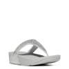 Women's Lulu Crystal-Mix Toe-Post Sandal SILVER view