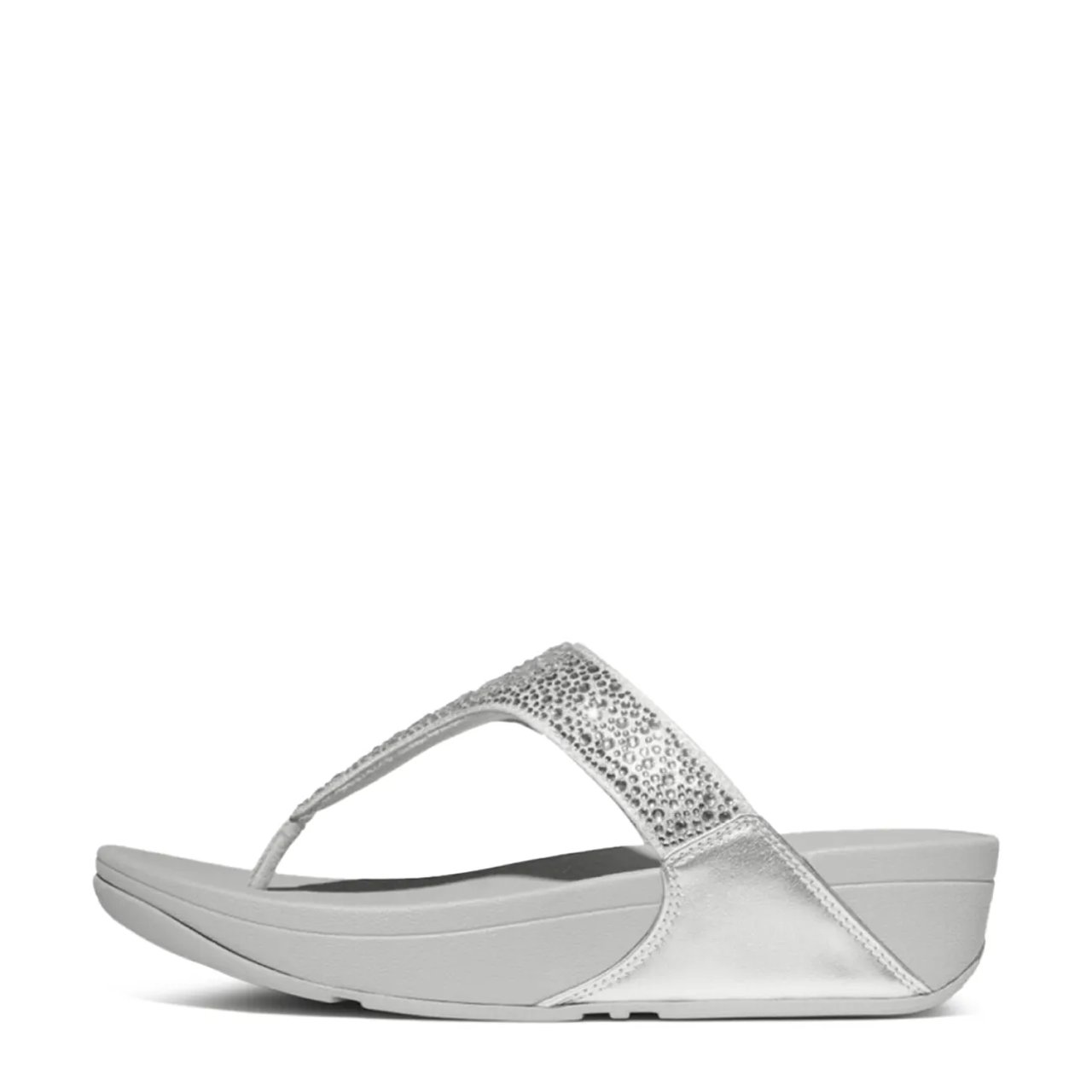 Women's Lulu Crystal-Mix Toe-Post Sandal
