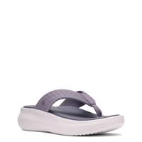 Women's Solevana Post Flip Flop Purple/Grey view