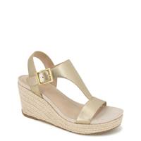 Women's Card Wedge Sandal GOLD view