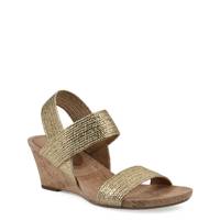 Women's Attic Wedge Sandal Gold Fabric view