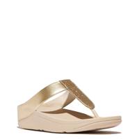 Women's Fino Glitterdust Toe-Post Sandal PLATINO view