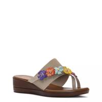 Wedge Elastic Sandal Beige/Multi view
