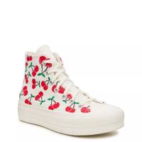 Women's Chuck Taylor All Star Lift Platform Cherries High-Top Sneaker EGRET/RED/GREEN view