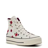 Women's Chuck Taylor All Star Lift Platform Sneaker FLOWERS EGRET/RED view