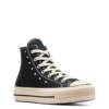 Women's Chuck Taylor All Star Lift Hi Sneaker BLACK/LOTUS PINK/EGRET view