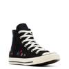 Women's CTAS Flowers High Sneaker BLACK/RED/DARKLY JADED view