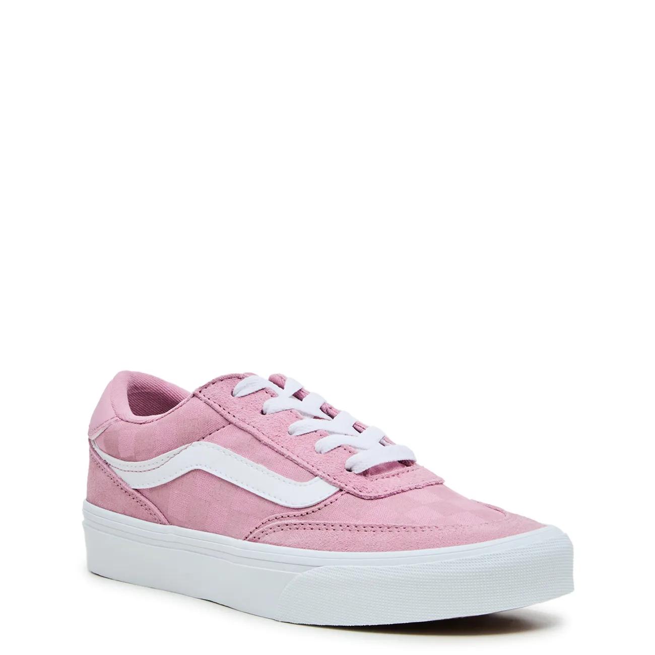 Vans Women's Brooklyn Sneaker in Tonal Check Pink Size 6.5 Medium